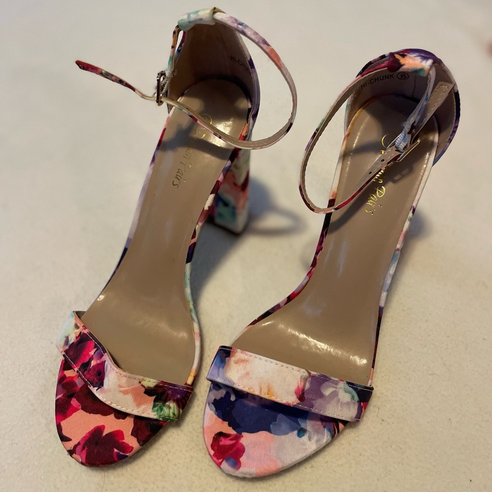 Floral High Heels